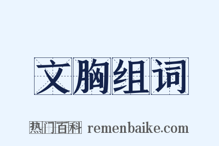文胸组词是什么意思的图片